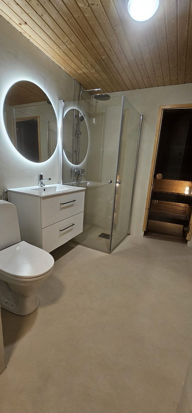 Sauna and bathroom renovated together in Turku